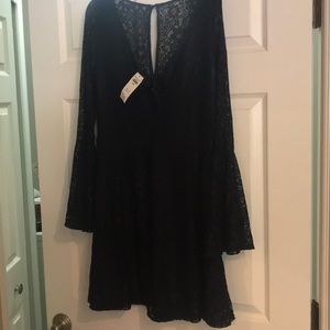 Hollister navy lace dress
